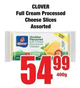 Boxer Superstores CLOVER Full Cream Processed Cheese Slices Assorted offer