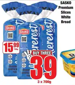 Boxer Superstores SASKO Premium Slices White Bread offer