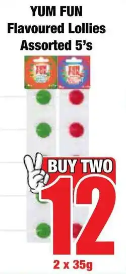 Boxer Superstores YUM FUN Flavoured Lollies Assorted offer