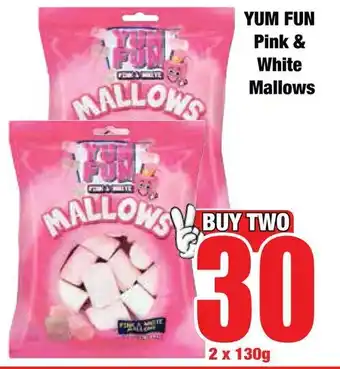 Boxer Superstores YUM FUN Pink & White Mallows offer