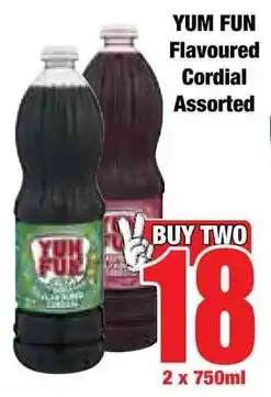 Boxer Superstores YUM FUN Flavoured Cordial Assorted offer