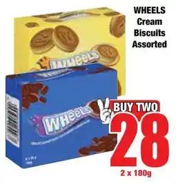 Boxer Superstores WHEELS Cream Biscuits Assorted offer