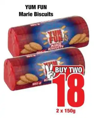 Boxer Superstores YUM FUN Marie Biscuits offer