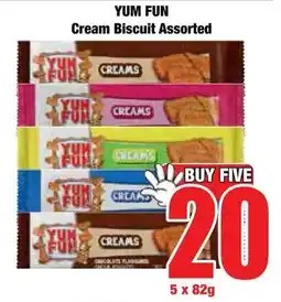 Boxer Superstores YUM FUN Cream Biscuit Assorted offer