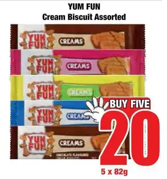 Boxer Superstores YUM FUN Cream Biscuit Assorted offer