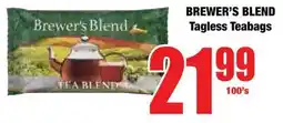 Boxer Superstores BREWER'S BLEND Tagless Teabags offer
