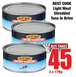 Boxer Superstores BEST COOK Light Meat Shredded Tuna In Brine offer