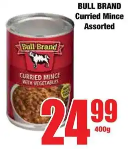 Boxer Superstores BULL BRAND Curried Mince Assorted offer