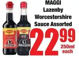 Boxer Superstores MAGGI Lazenby Worcestershire Sauce Assorted offer