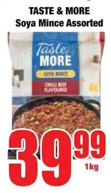 Boxer Superstores TASTE & MORE Soya Mince Assorted offer