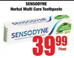 Boxer Superstores SENSODYNE Herbal Multi Care Toothpaste offer