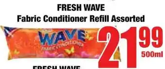 Boxer Superstores FRESH WAVE Fabric Conditioner Refill Assorted offer