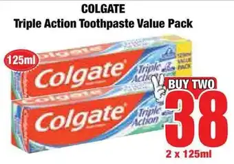 Boxer Superstores COLGATE Triple Action Toothpaste Value Pack offer