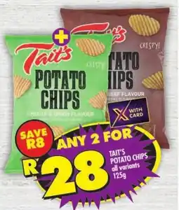 Shoprite Tait's potato chips all variants offer