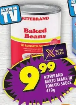 Shoprite Ritebrand baked beans in tomato sauce offer
