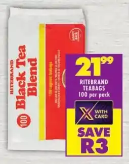 Shoprite Ritebrand teabags offer