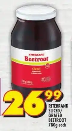 Shoprite Ritebrand sliced/ grated beetroot offer