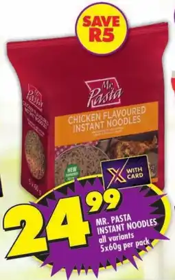 Shoprite Mr. pasta instant noodles all variants offer