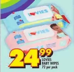 Shoprite Lovies baby wipes offer