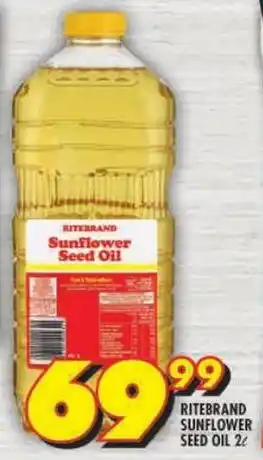 Shoprite Ritebrand sunflower seed oil offer