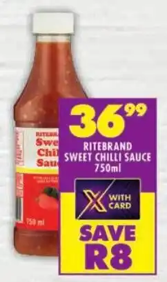 Shoprite Ritebrand sweet chilli sauce offer