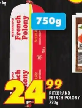 Shoprite Ritebrand french polony offer