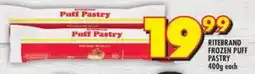 Shoprite Ritebrand frozen puff pastry offer