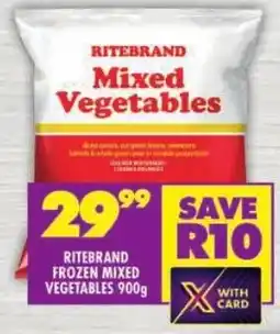 Shoprite Ritebrand frozen mixed vegetables offer