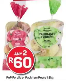 Pick n Pay Hypermarket PnP Forelle or Packham Pears offer