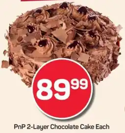 Pick n Pay Hypermarket PnP 2-Layer Chocolate Cake Each offer