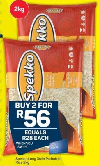 Pick n Pay Spekko Long Grain Parboiled Rice 2kg offer