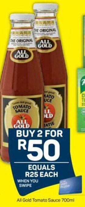 Pick n Pay All Gold Tomato Sauce 700ml offer