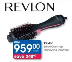 Clicks Revlon Salon One-Step Hairdryer & Volumiser offer