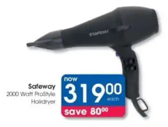 Clicks Safeway 2000 Watt ProStyle Hairdryer offer