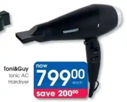 Clicks Toni&Guy Ionic AC Hairdryer offer