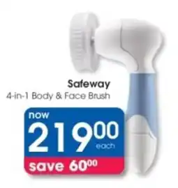 Clicks Safeway 4-in-1 Body & Face Brush offer