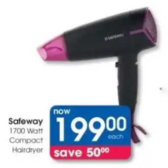 Clicks Safeway 1700 Watt Compact Hairdryer offer