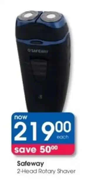 Clicks Safeway 2-Head Rotary Shaver offer