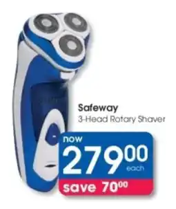 Clicks Safeway 3-Head Rotary Shaver offer