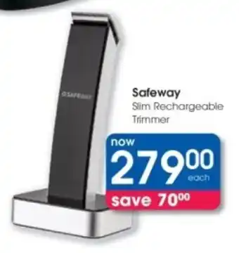 Clicks Safeway Slim Rechargeable Trimmer offer
