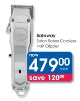 Clicks Safeway Salon Series Cordless Hair Clipper offer