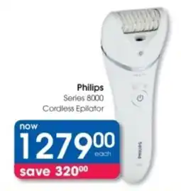 Clicks Philips Series 8000 Cordless Epilator offer