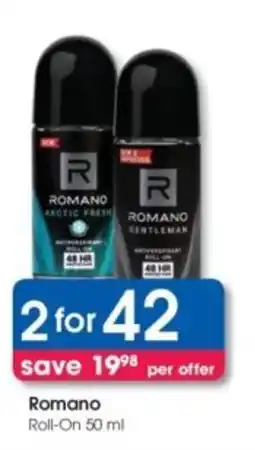 Clicks Romano Roll-On offer