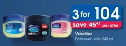 Clicks Vaseline Petroleum Jelly offer