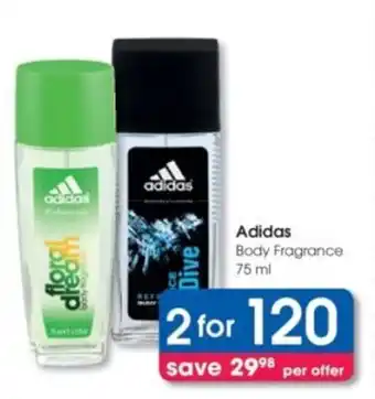 Clicks Adidas Body Fragrance offer