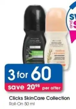 Clicks Clicks SkinCare Collection Roll-On offer
