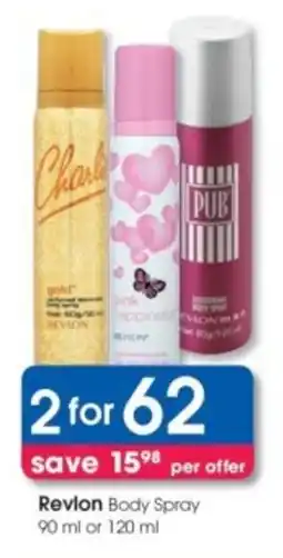Clicks Revlon Body Spray offer