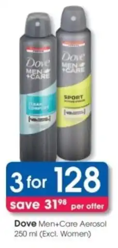 Clicks Dove Men+Care Aerosol offer