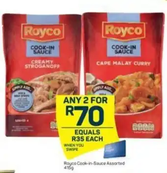 Pick n Pay Royco Cook-in-Sauce Asstd 415g offer