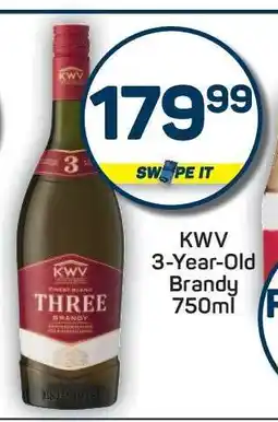 Pick n Pay KWV 3-Year Old Brandy 750ml offer